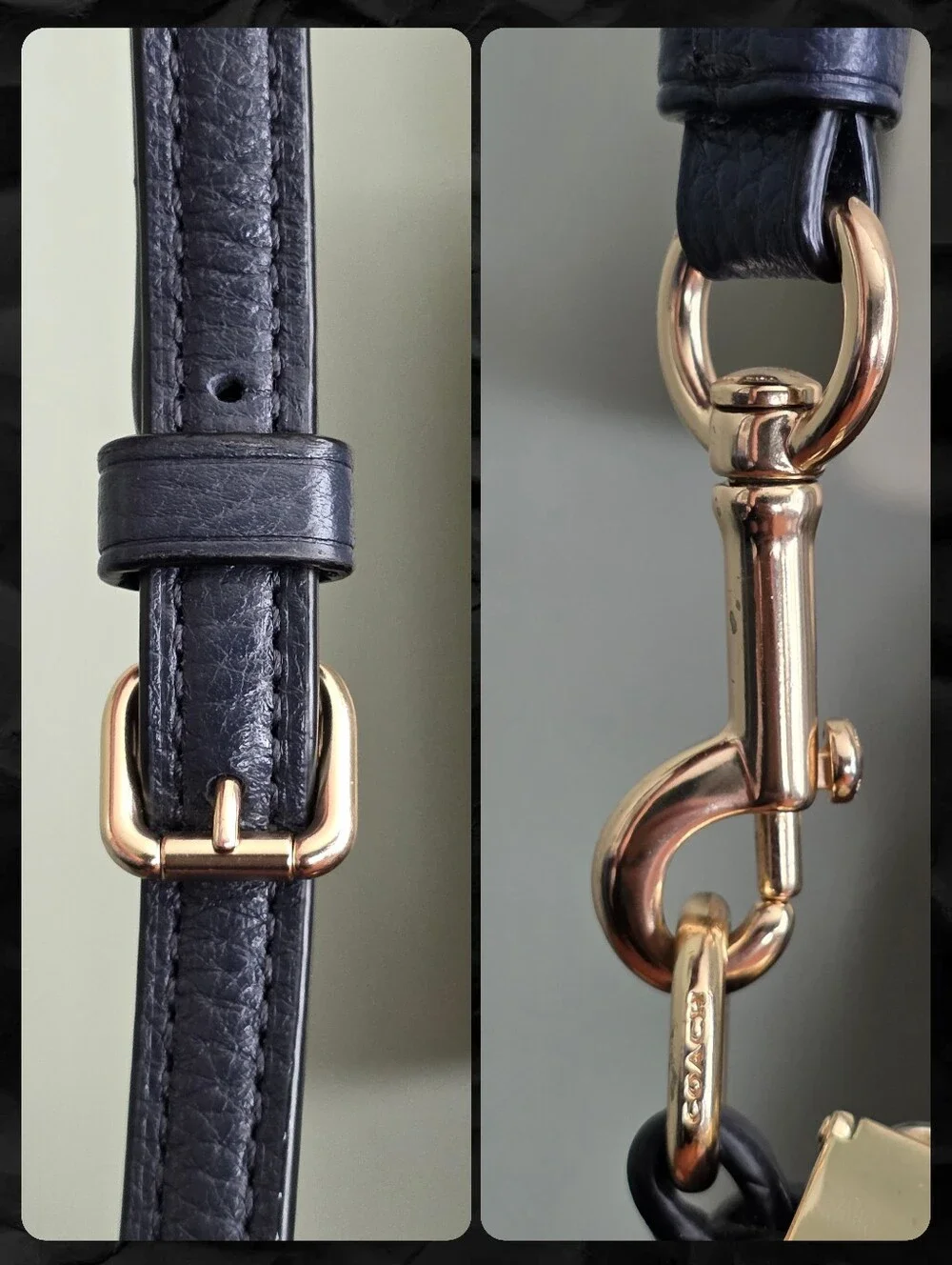 Coach 79997 Prairie Satchel Navy Blue Pebbled Leather Crossbody Bag